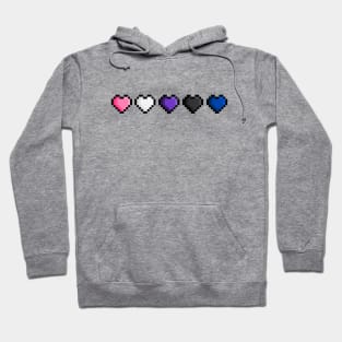 Pride Pixel Hearts Hoodie